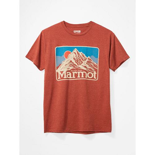 Marmot Mountain Peaks T-Shirts For Mens Multicolor LPD824360